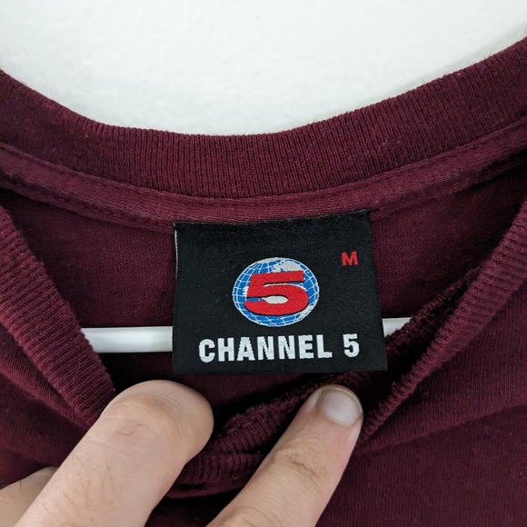 Channel 5 Angry Fire Bird Shirt Maroon - Picture 4 of 4